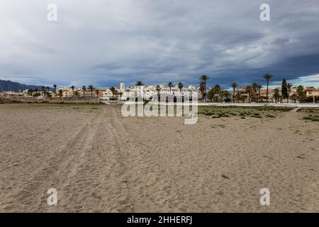 Garrucha, Küstenstadt im Winter. Almeria Provinz, Andalucía, Spanien Stockfoto