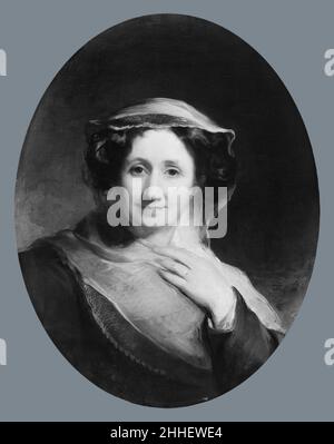 Sarah Annis Sully (Frau Thomas Sully) 1832 Thomas Sully Amerikaner. Sarah Annis Sully (Frau Thomas Sully). Thomas Sully (Amerikaner, Horncastle, Lincolnshire 1783–1872 Philadelphia, Pennsylvania). Amerikanisch. 1832. Öl auf Leinwand Stockfoto