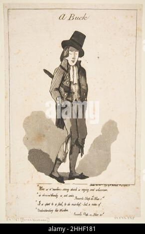 A Buck 1. Dezember 1790 George Murgatroyd Woodward British. A Buck 398525 Stockfoto