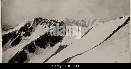 Standpunkt Monte Voz, Blick gegen Westen mit Punta San Matteo und Pizzo Tresero Stockfoto