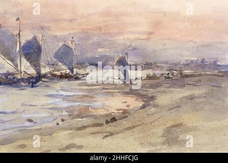 Stanley, Segelboote bei Sunset, Ilolio. Stockfoto