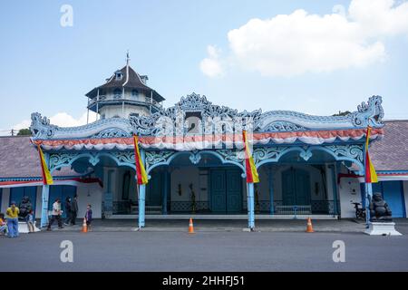 Solo - August 2023 : Keraton Surakarta Hadiningrat ist der offizielle Palast des Surakarta Hadiningrat Sunanate in Surakarta City W. Stockfoto