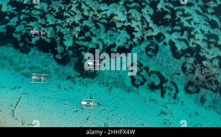 Blick auf den Pandawa Beach in Bali Indonesien. Schönheit in der Natur Bali Indonesien Stockfoto