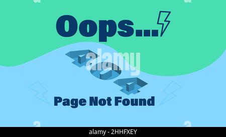 404 Fehler - Webseite nicht gefunden .Web-Seite-Wartung .Website-Fehler Stockfoto