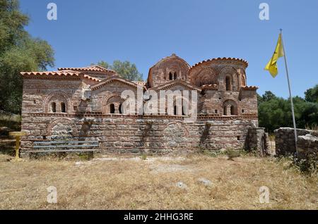 Kypseli, Griechenland - byzantinisches Kloster von Agios Dimitrios aks Saint Demetrius in Epirus Stockfoto