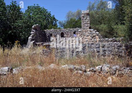 Kypseli, Griechenland - byzantinisches Kloster von Agios Dimitros aks Saint Demetrius in Epirus Stockfoto