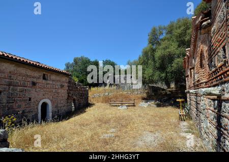 Kypseli, Griechenland - byzantinisches Kloster von Agios Dimitros aks Saint Demetrius in Epirus Stockfoto