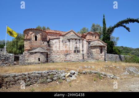 Kypseli, Griechenland - byzantinisches Kloster von Agios Dimitrios aks Saint Demetrius in Epirus Stockfoto