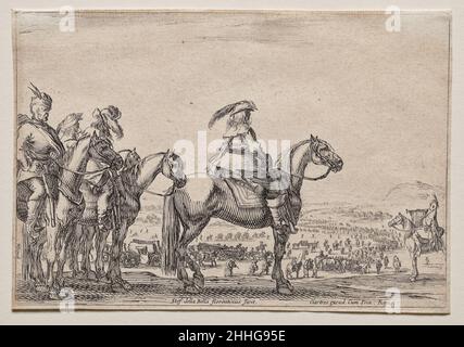 Stefano della Bella (Italienisch, 1610-1664) - ein Feind auf dem Marsch Stockfoto
