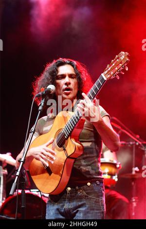 Mellino in einem Live-Konzert in La Grande Motte. In Frankreich Stockfoto