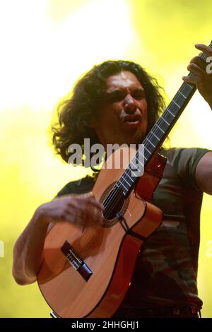 Mellino in einem Live-Konzert in La Grande Motte. In Frankreich Stockfoto