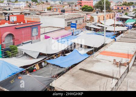 Traditioneller sonntagsmarkt. Tlacolula, Mexiko Stockfoto
