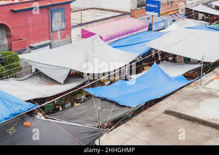 Traditioneller sonntagsmarkt. Tlacolula, Mexiko Stockfoto