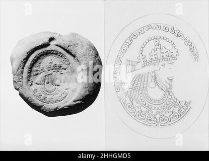 Abdichtung ca. 7th Jahrhundert A.D. Sasanian. Dichtung 323321 Stockfoto