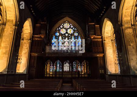 Die Kapelle der St. Etheldreda-Kirche ist eine römisch-katholische Kirche in Ely Place, Farringdon. Das Gebäude ist eines von nur zwei erhaltenen in London von der rei Stockfoto