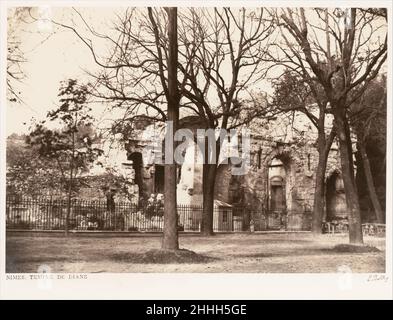 Nîmes, Temple de Diane ca. 1862 Edouard Baldus Französisch, geb. Preußen. Nîmes, Temple de Diane 287347 Stockfoto