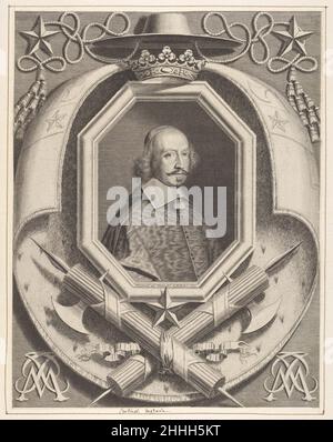 Le Cardinal Jules Mazarin 1659 Robert Nanteuil Französisch. Le Cardinal Jules Mazarin 352107 Stockfoto