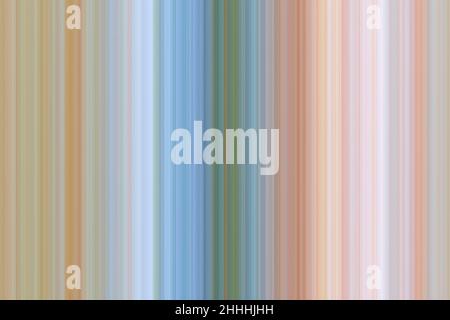 Abstrakt verschwommener Hintergrund mit vertikalen linearen Musterformen und Farben. Strukturierter, leuchtender Hintergrund für Präsentationen. Stockfoto