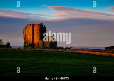 Inchdrewer Castle banff aberdeenshire schottland. Stockfoto