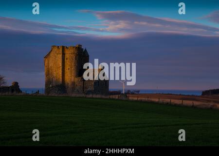 Inchdrewer Castle banff aberdeenshire schottland. Stockfoto