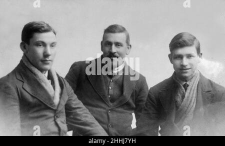 Der Mordfall Andover Motor.der Taxifahrer Sidney George Spicer wurde am 24th. April 1920 von Percy Topliss auf Thruxton Down angeschossen und getötet. Bild zeigt das Opfer Sidney George Spicer. Ca. 1919. Stockfoto