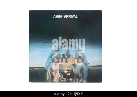 12 Zoll Vinyl LP Schallplattenhülle Cover von Arrival von Abba Stockfoto