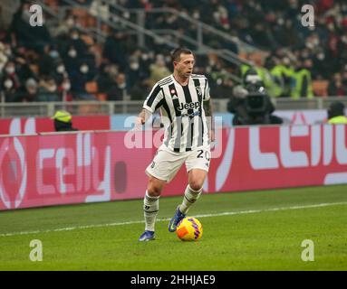 Italienische Serie A, AC Mailand - FC Juventus Stockfoto