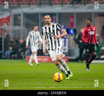 Italienische Serie A, AC Mailand - FC Juventus Stockfoto