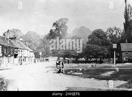 Chalfont St. Giles Village Green Um 1890 Stockfoto