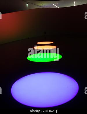 Maat Museum Light Show Art Stockfoto