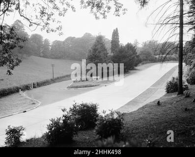 Der Dorking By-Pass (A24) kurz vor seiner Eröffnung am 1934. Juni Stockfoto