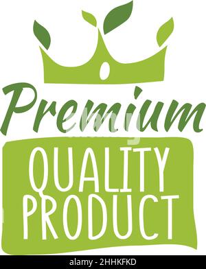 Premium-Qualität Produktaufkleber, Vektor-Illustration für Grafik-und Web-Design Stock Vektor