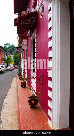 Ein Bild einer Straße in Nord-goa Stockfoto