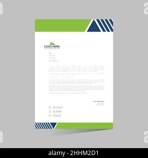 vektor-Briefkopfdesign für jeden Einsatz Stock Vektor