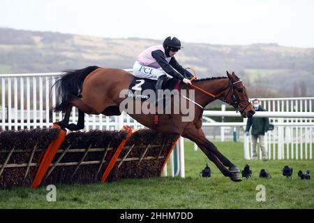 Aktenfoto vom 17-03-2021 von Bob Olinger. Bob Olinger wird im März direkt nach Cheltenham fahren und das Dublin Racing Festival verpassen. Ausgabedatum: Dienstag, 25. Januar 2022. Stockfoto