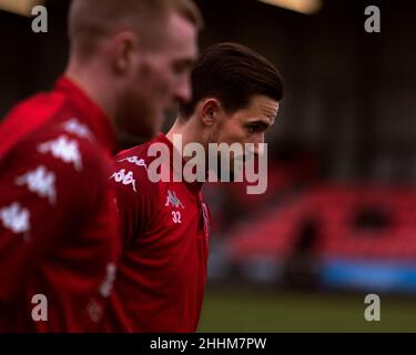 Liam Shepherd, FC Salford City. Stockfoto