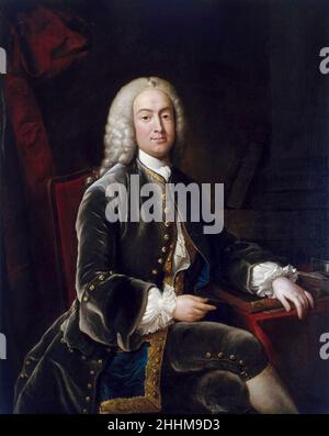 William Murray (1705-1793), 1st Earl of Mansfield war ein britischer Rechtsanwalt, Politiker und Richter, der für seine Reform des englischen Rechts bekannt war, Porträtmalerei von Jean-Baptiste van Loo, 1695-1745 Stockfoto