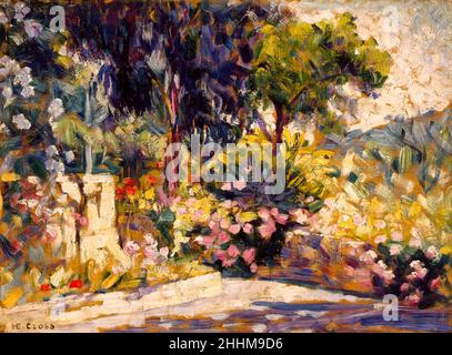 Die blühende Terrasse, neoimpressionistisches Gemälde von Henri-Edmond Cross, um 1905 Stockfoto