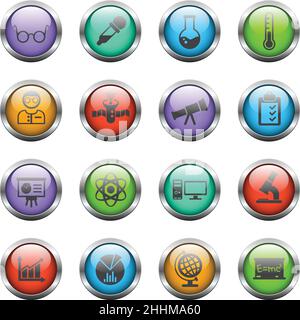 Science Icon Set Stock Vektor
