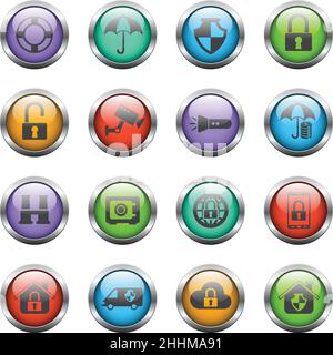 Security Icon Set Stock Vektor