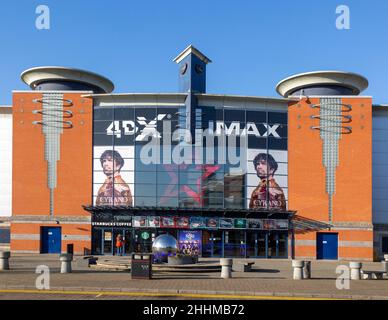 Cineworld 4DX IMAX Multiplex-Kinogebäude, Cardinal Park, Ipswich, Suffolk, England, VEREINIGTES KÖNIGREICH Stockfoto