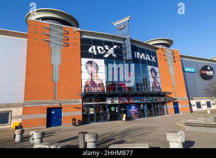 Cineworld 4DX IMAX Multiplex-Kinogebäude, Cardinal Park, Ipswich, Suffolk, England, VEREINIGTES KÖNIGREICH Stockfoto