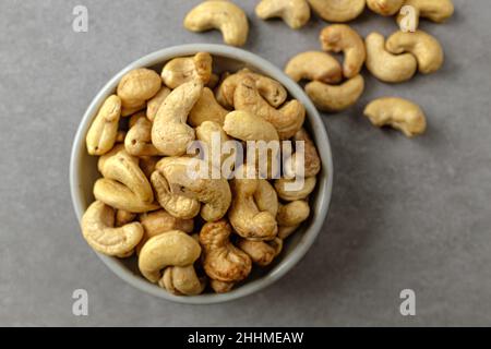 Cashewnüsse geröstete Samen aus Cashewkernen Stockfoto