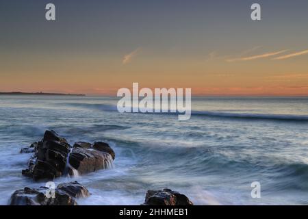 Sunrise Cabarita Beach, New South Wales, Australien Stockfoto