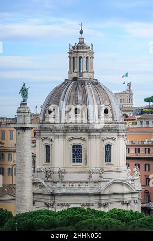 Kirche oder Chiesa del Santissimo Nome di Maria al Foro Traiano in Rom, Italien Stockfoto