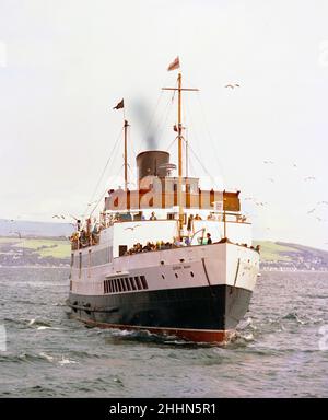 Königin Mary im Clyde 1970s Stockfoto