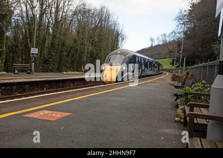 St Erth, Cornwall, England, Januar 20th 2022, Bahnhof St Erth Stockfoto
