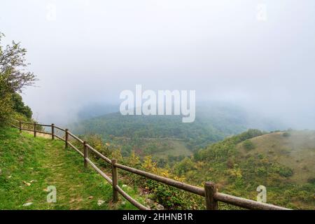 Elcito Village, San Severino Marche, Marken, Italien, Europa Stockfoto