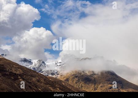 Ein Blick auf die Berge im schottischen Hochland Stockfoto