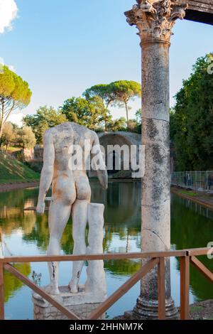 Villa di Adriano, Hadrianvilla, UNESCO-Weltkulturerbe, Tivoli, Latium, Italien, Europa Stockfoto